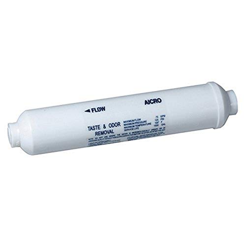 10" Inline Water Filter for Refrigerator and Ice Maker