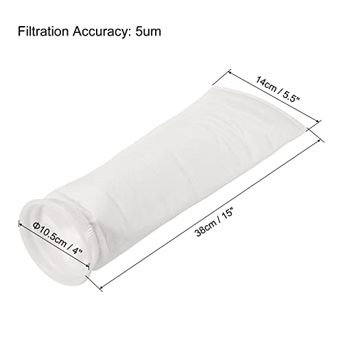 4 Inch Ring Filter Socks 5 Micron