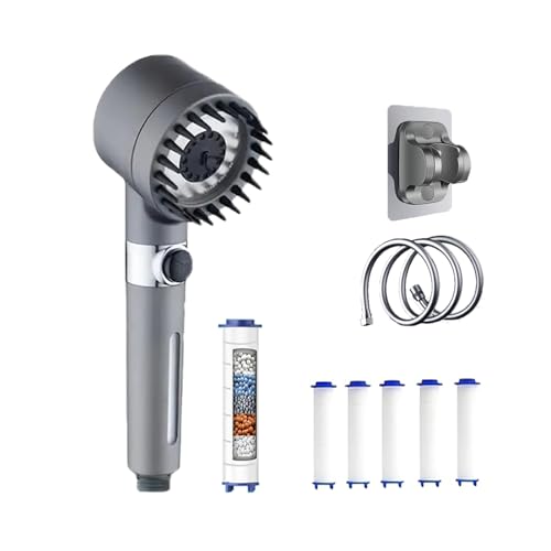 Shower Head Black With Hose
