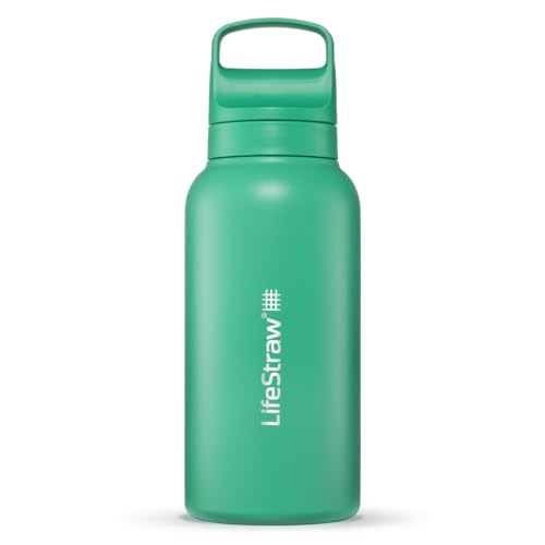 Go Series Insulated Stainless Steel Water Filter Bottle for Travel and Everyday Use removes Bacteria