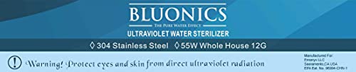 55W UV Ultraviolet Light Plus Sediment and Carbon Well Water Filter Purifier System for Rust