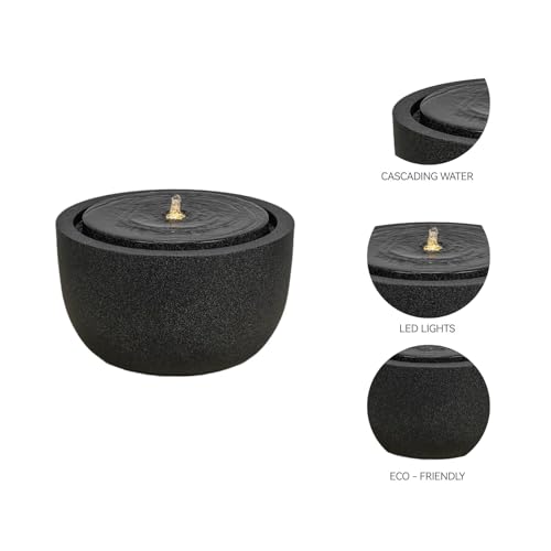 12.60” H Outdoor Water Fountain Made with Eco