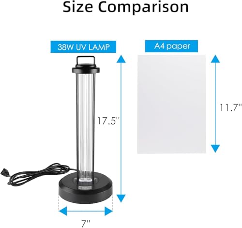 38W UV Light Sanitizer with 1 Spare Bulb
