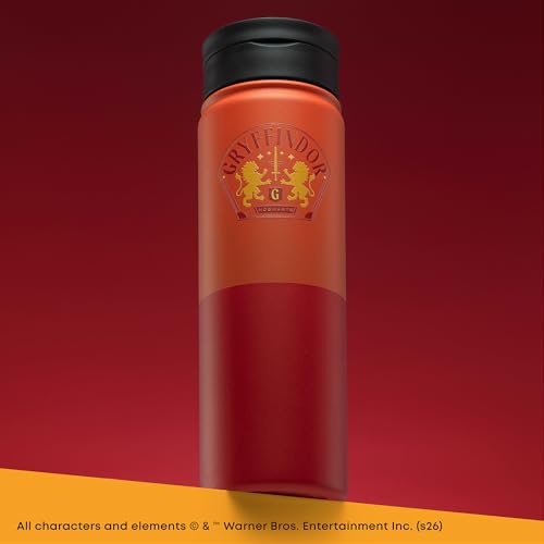 Harry Potter Gryffindor Stainless Steel Water Bottle with Flip Straw Lid