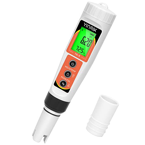 PH Meter Digital 4 in 1 PH EC TDS Temp Meter for Water Hydroponics