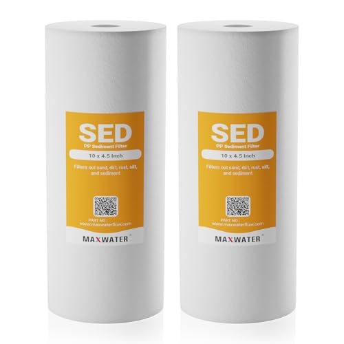 5 Micron 10 x 4.5 Whole House Sediment Water Filter Replacement Cartridge Compatible With DGD (2 Count)
