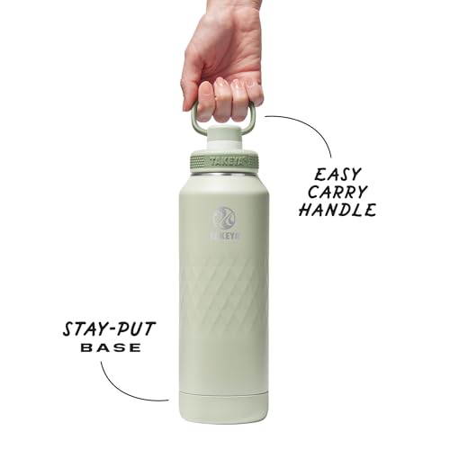 Sport Triple Insulated Water Bottle with Spout Lid and Ice Blocker