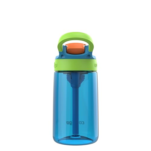 Autospout Kids Water Bottle 14oz Single Pack Blue Poppy