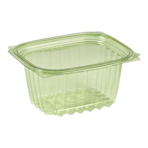 Compostable 16oz Rectangular Deli Containers With Lids (100 Count)