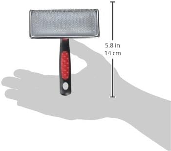 Paw Brothers Soft Pin Flat Slicker Brush for Dogs, Professional Grade Brush For Large Dogs, Coated Tips, Gentle on Skin, Remove Tangles and Mats, Maximum Coverage, Large - AquaVibe