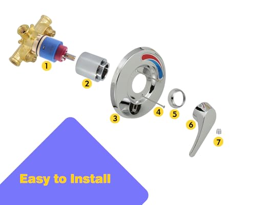 Single Lever Cartridge for Shower Faucets Replaces RK7300