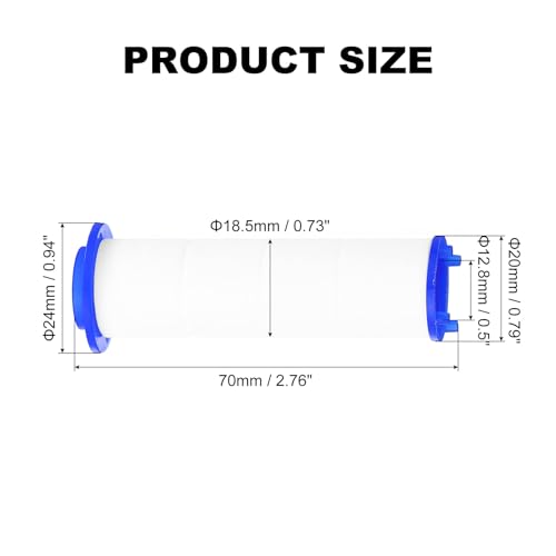 12 Pcs Shower Head Filter 2.8 Inch PP Cotton Filter Cartridge Replacement High