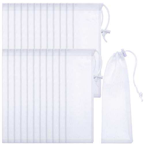 24 Pieces Lint Traps for Washing Machine Drain Hose Nylon Mesh