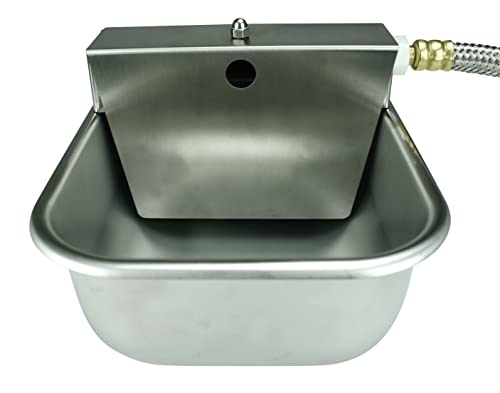 Nelson Rust Proof Stainless Steel Outdoor Automatic Dog Waterer Bowl