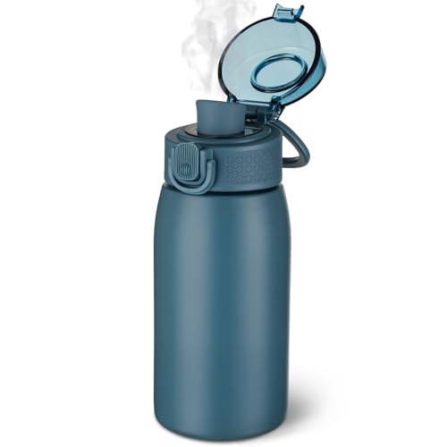 Insulated Water Bottle 12 oz with Dustproof Lid