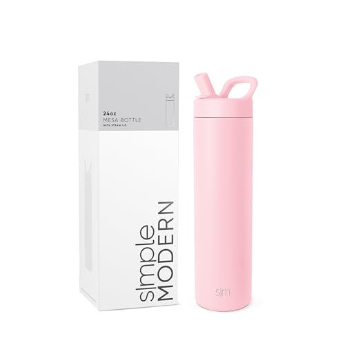 Insulated Water Bottle with Manual Straw