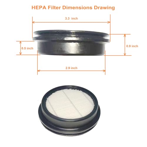 5Pack Hepa Filters Replacement Compatible with Tikom Cordless Vacuum Cleaner for Home. Washable Filters for Tikom Lightweight Handheld Vacuum. (5 Count)