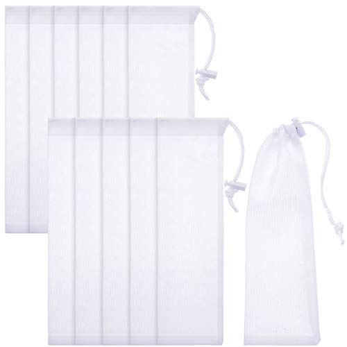 12 Pieces Lint Traps for Washing Machine Drain Hose Nylon Mesh