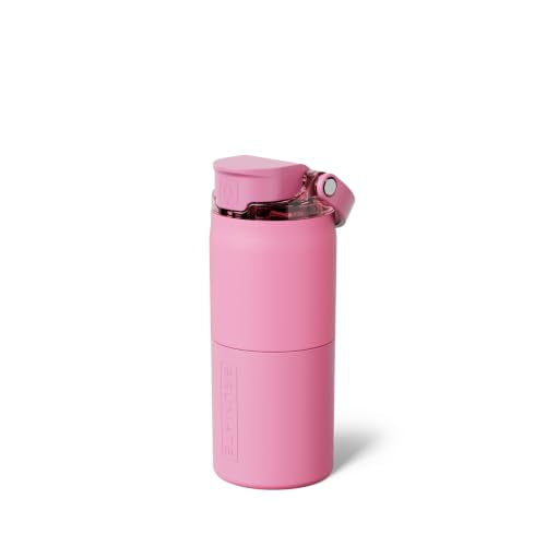 Rise 18oz Water Bottle with Covered Silicone Straw