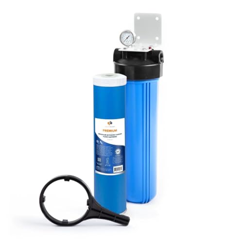 Whole House Water Filter System for Well Water with 5 Micron 20x4.5 Ganular Activated Carbon