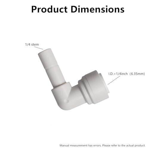 Water Pipe Stem Elbow Connector for 1 (10 Count)