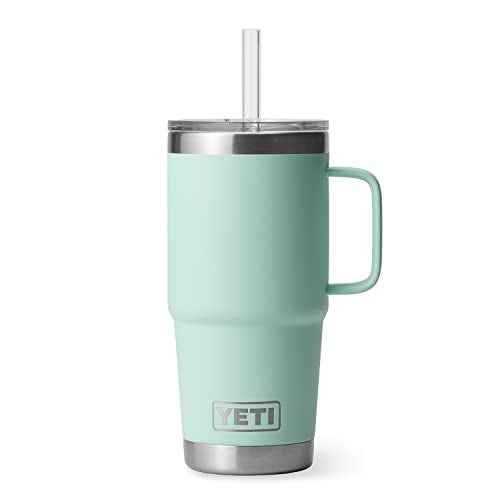 Rambler 25 oz Tumbler with Handle and Straw Lid