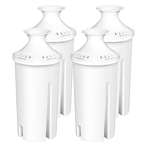 4 Pack Water Filter Replacements for Brita Water Pitchers and Dispensers (4 Count)