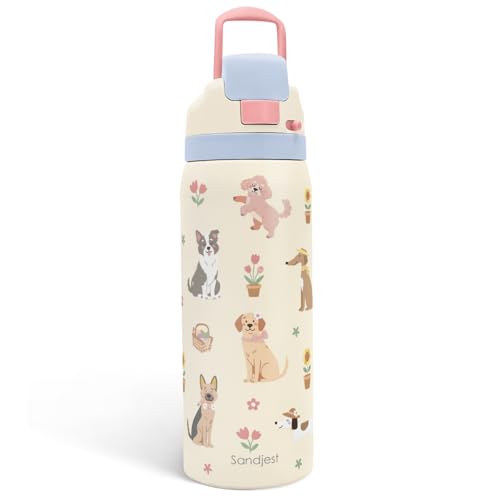 Gift for Dog Lover Stainless Steel Water Bottle