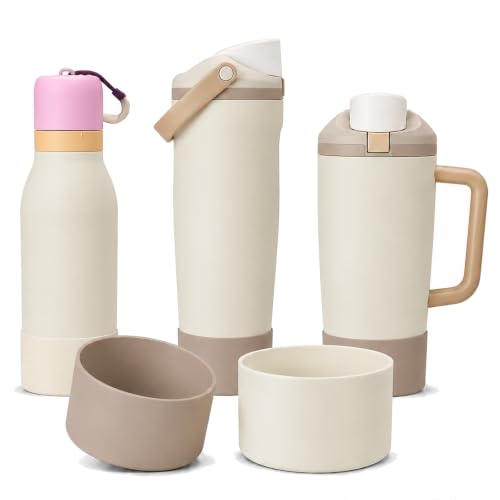 2PCS Silicone Boot for Owala Water Bottle 30oz & 40oz FreeSip Sway & Tumblers (2 Count)