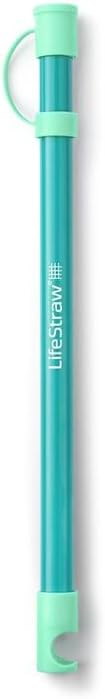 LifeStraw Sip Essential – Lightweight Water Filter Drinking Straw, Removes Bacteria, Parasites and Microplastics, Seaglass