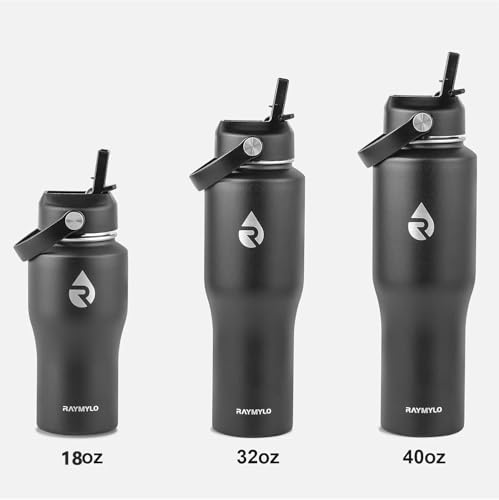 32 oz Insulated Water Bottle with Straw