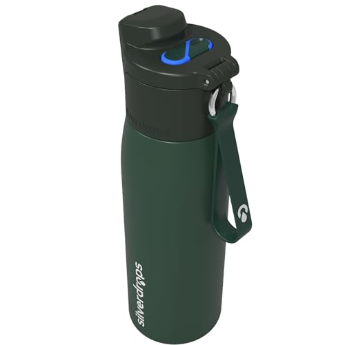3-in-1 Self-Cleaning Water Bottle with Sip & Chug Lid - 24oz