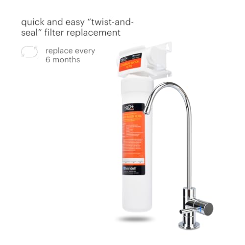 UF-15 Single-Stage Carbon Block Water Filter Replacement for Coral Under Sink Filtration System, Lasts 6 Months