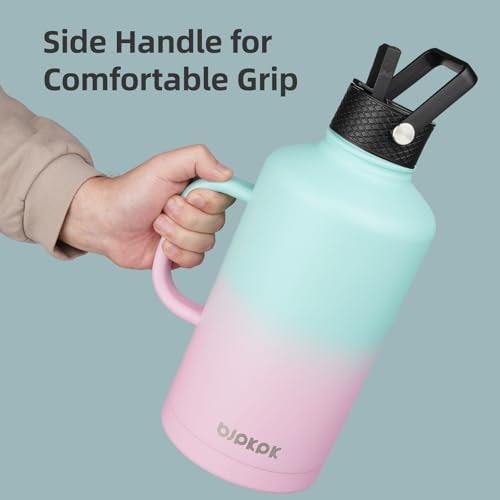 128oz Insulated Water Bottle with Straw Lid