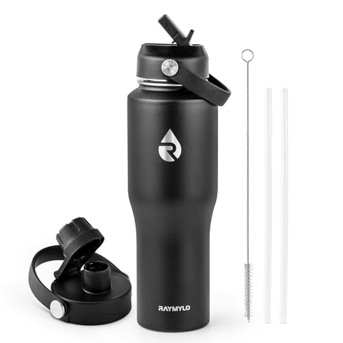 32 oz Insulated Water Bottle with Straw