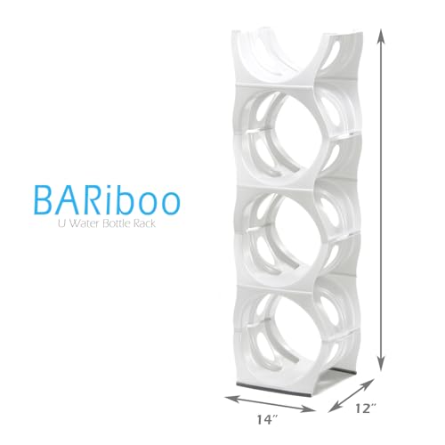 Stackable Water Bottle Storage Rack Best Water Jugs 5 Gallon Organizer. Jug Holder for Kitchen