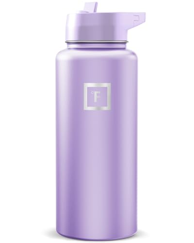 32 oz Wide Mouth Water Bottle with Straw