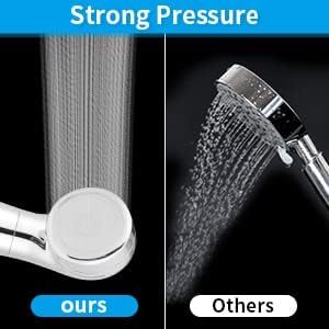 Legionela Shower Head Filter High Pressure Water Softer Filter Removed 99.99999% of Harmful Substance(Chrome)