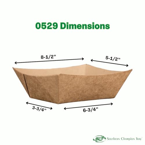 0529 #500 ECO Kraft Paperboard Food Tray