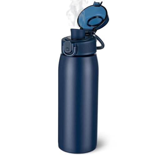 Insulated Water Bottle 18 oz with Dustproof Lid