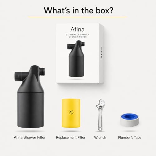 Black High Pressure Revitalizing Shower Filter