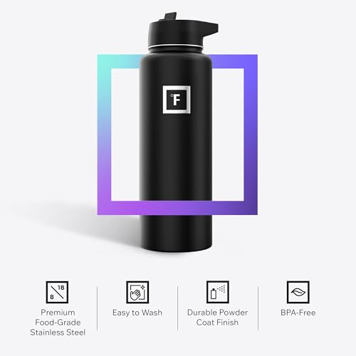 Camping & Hiking Hydration Flask with Straw
