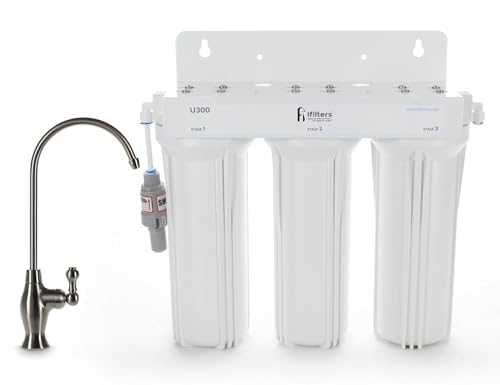 3 Stage 0.5 Micron Under Sink Drinking Water Filtration System