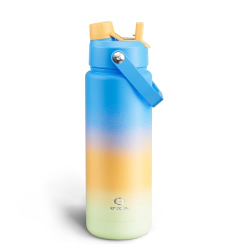 Insulated Water Bottle with Straw Stainless Steel Water Bottle