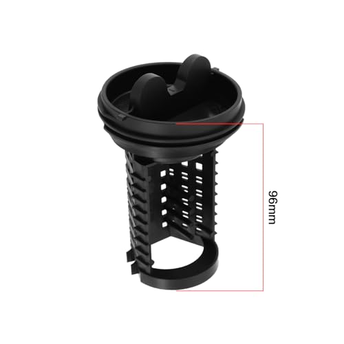 2Pcs Washing Machine Filter Machine Drain Pump Filter Cap 383EER2001A Compatible with LG F1069FD.ABWQEUK F1069FD2P.ABWQEUK Black 96mm