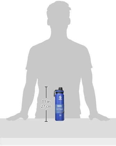 Takeya Originals 24 oz Vacuum Insulated Stainless Steel Water Bottle - Leakproof & BPA-Free Spout Lid - Keeps Drinks Cold 24 Hrs/Hot 12 Hrs - Double-Wall Design - Ideal for Active Lifestyles, Navy