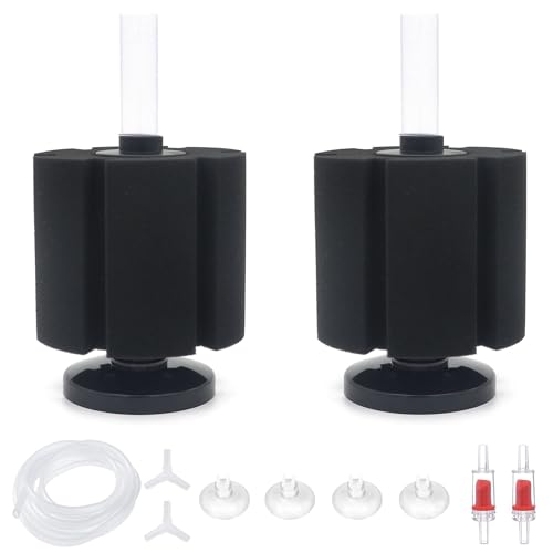 2 Pcs Large Sponge Filter Kit for 125 Gallon Tank (2 Count)