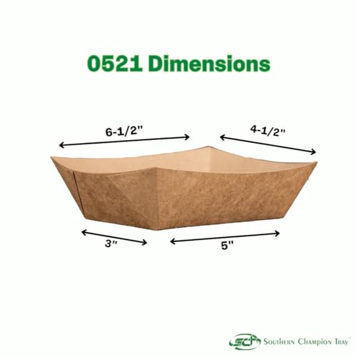 0521 #250 ECO Kraft Paperboard Food Tray