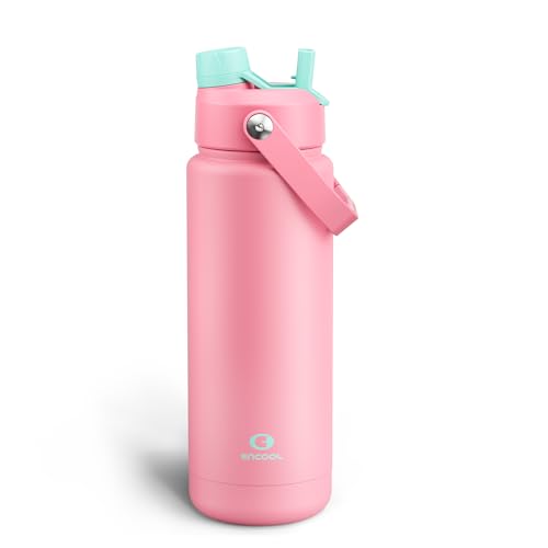 Insulated Water Bottle with Straw Stainless Steel Water Bottle
