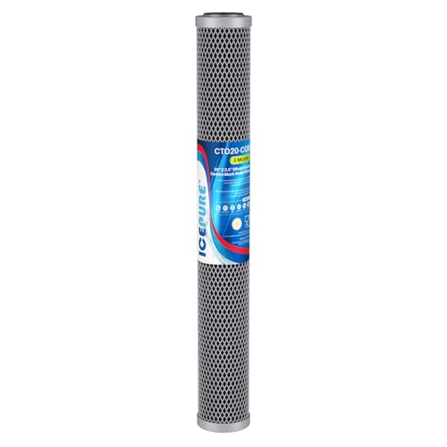 20" x 2.5" Whole House Water Filter Upgraded Coconut Shell Activated Carbon Filter